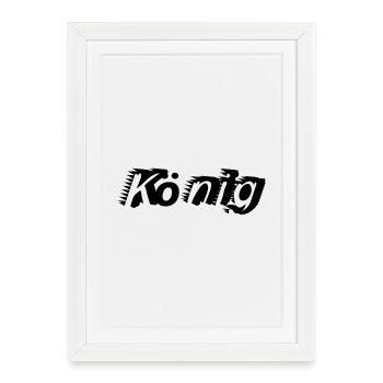 king - Framed poster (27 × 37 cm) - white - Front