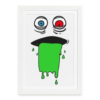 Slime Monster - Framed poster (27 × 37 cm) - white - Front