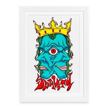 Dualité II - Affiche encadrée (27 × 37 cm) - blanc - Devant
