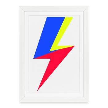 TriColor Beam - Framed poster (27 × 37 cm) - white - Front