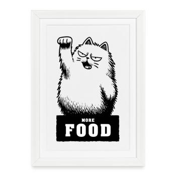 More Food - Framed poster (27 × 37 cm) - white - Front