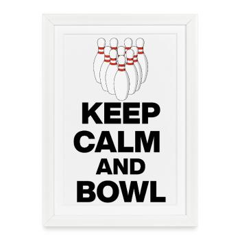 RESTE CALME ET LANCE, STRIKE MEISTER ! BOUCLE PIVOT - Affiche encadrée (27 × 37 cm) - blanc - Devant