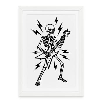 Métal - Affiche encadrée (27 × 37 cm) - blanc - Devant
