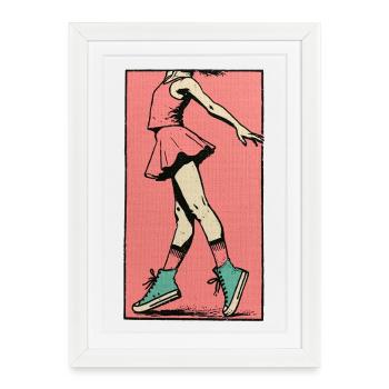 Female dancer #11 - Framed poster (27 × 37 cm) - white - Front