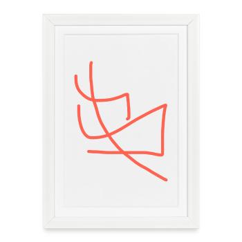 Résumé B - Affiche encadrée (27 × 37 cm) - blanc - Devant