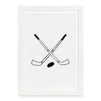 Golf Shots – La passion sur le green - Affiche encadrée (27 × 37 cm) - blanc - Devant