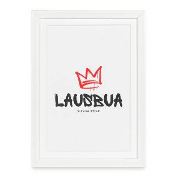 Lausbua - Gerahmtes Poster (27 × 37 cm) - Weiß - Vorne