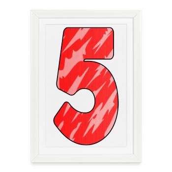 5 - Affiche encadrée (27 × 37 cm) - blanc - Devant