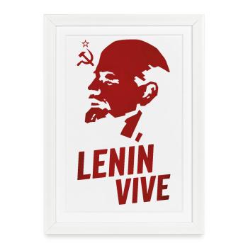 Lenin Lives - Framed poster (27 × 37 cm) - white - Front