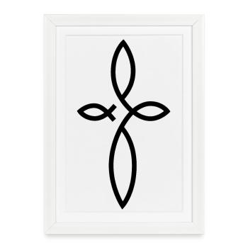 trinime - Gerahmtes Poster (27 × 37 cm) - Weiß - Vorne