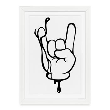 Keep on Rocking on the Water – The Fishing Shirt! - Framed poster (27 × 37 cm) - white - Front