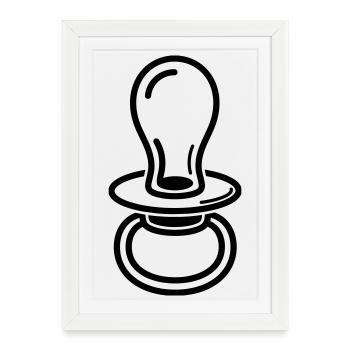 naissance - Affiche encadrée (27 × 37 cm) - blanc - Devant