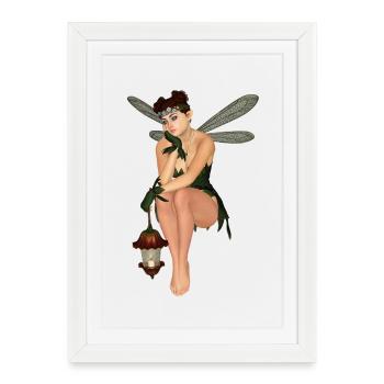 ELFE - Affiche encadrée (27 × 37 cm) - blanc - Devant