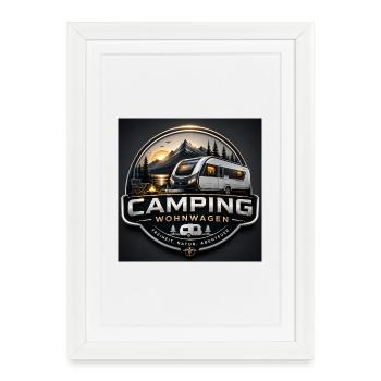 New camper“s - Gerahmtes Poster (27 × 37 cm) - Weiß - Vorne