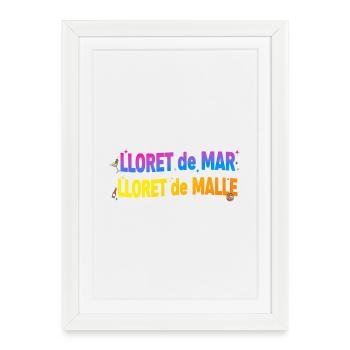 Colossos LLoret - Affiche encadrée (27 × 37 cm) - blanc - Devant