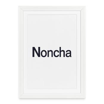 Noncha. Flemish word - Framed poster (27 × 37 cm) - white - Front