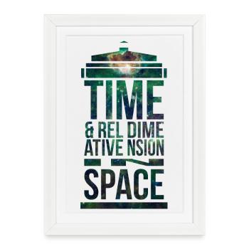 TARDIS - Framed poster (27 × 37 cm) - white - Front