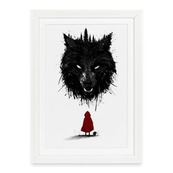 L’histoire des bois sombres - Affiche encadrée (27 × 37 cm) - blanc - Devant