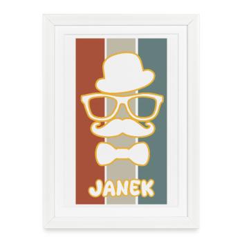 Janek as a given name - Framed poster (27 × 37 cm) - white - Front