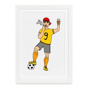 Kreisliga Legend - Framed poster (27 × 37 cm) - white - Front