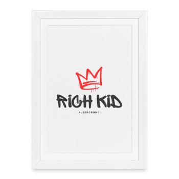 Rich Kid Alsergrund - Framed poster (27 × 37 cm) - white - Front