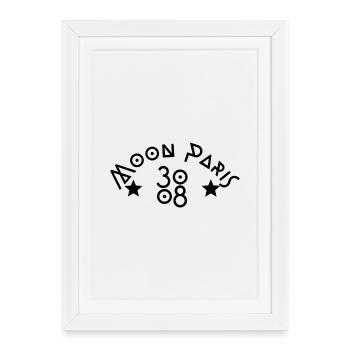 Design simple et épuré pour un style unique et fun - Affiche encadrée (27 × 37 cm) - blanc - Devant