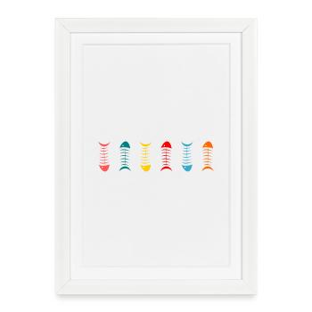 SARDINE. FISH. APRIL FOOL - Framed poster (27 × 37 cm) - white - Front