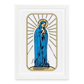 Saint Mary without Background - Framed poster (27 × 37 cm) - white - Front