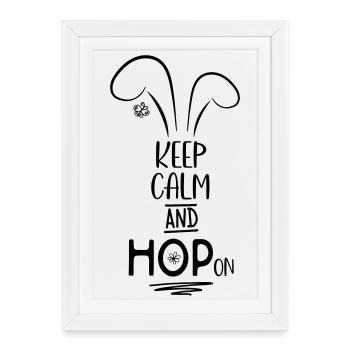 Easter - Framed poster (27 × 37 cm) - white - Front