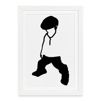 Musique enfant - Affiche encadrée (27 × 37 cm) - blanc - Devant