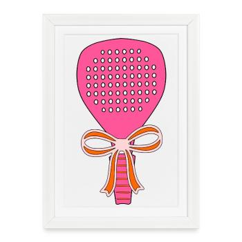 Padel Racket Gift - Framed poster (27 × 37 cm) - white - Front