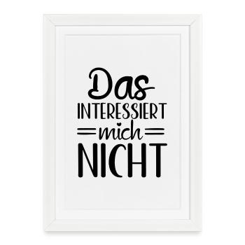 Intérêt intéressant Curieux - Affiche encadrée (27 × 37 cm) - blanc - Devant