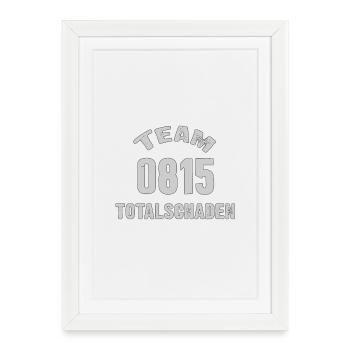 Équipe 0815 Défaite totale - Affiche encadrée (27 × 37 cm) - blanc - Devant