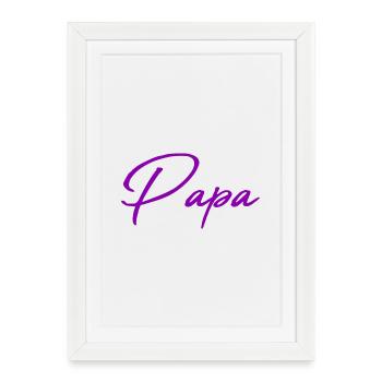 HAPPY FATHER'S DAY. DAD. FATHER'S DAY. FATHER - Framed poster (27 × 37 cm) - white - Front
