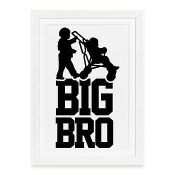 Big Bro - Framed poster (27 × 37 cm) - white - Front