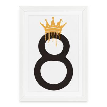 8 - Framed poster (27 × 37 cm) - white - Front