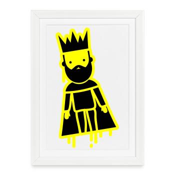 King Majesty - Framed poster (27 × 37 cm) - white - Front