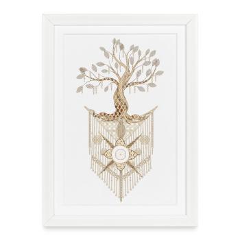 Macrame Tree of Life in Artful Design - Framed poster (27 × 37 cm) - white - Front