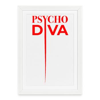 Psycho Diva – Sarcasm Spell Red - Framed poster (27 × 37 cm) - white - Front