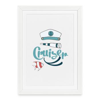 cruise - Framed poster (27 × 37 cm) - white - Front