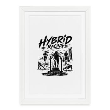 Hybrid Race - Hybrid Athlete - Framed poster (27 × 37 cm) - white - Front