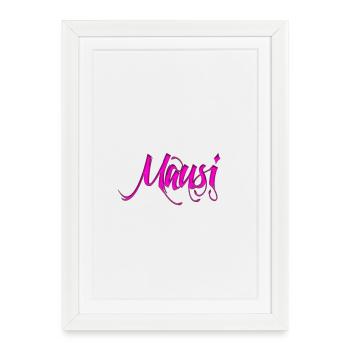 Mausi_-_ - Framed poster (27 × 37 cm) - white - Front