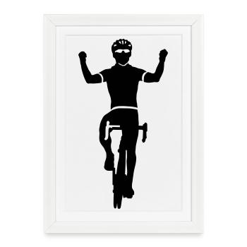 Rennrad - Framed poster (27 × 37 cm) - white - Front