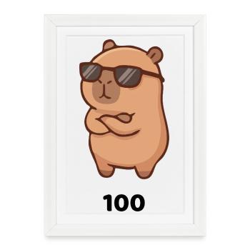 100 percent cool - Framed poster (27 × 37 cm) - white - Front