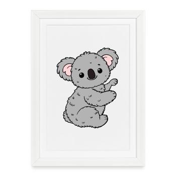 Koala Koala Ours - Affiche encadrée (27 × 37 cm) - blanc - Devant