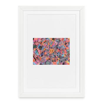 Bitcoin Bazooka - PopArt 3 - Framed poster (27 × 37 cm) - white - Front