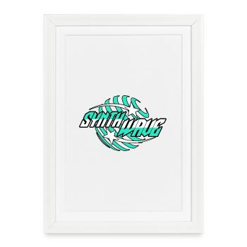Synth Wave Synthesizer - Framed poster (27 × 37 cm) - white - Front
