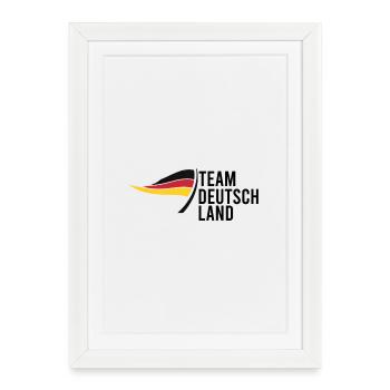 Équipe Allemagne - Affiche encadrée (27 × 37 cm) - blanc - Devant