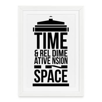 TARDIS - Affiche encadrée (27 × 37 cm) - blanc - Devant