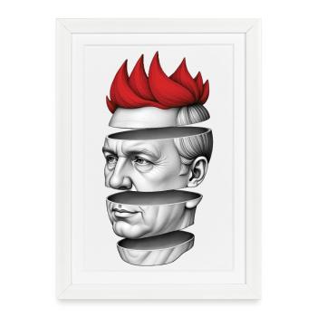 PUNKS NOT DEAD #4 - steam punk'n'roll - Affiche encadrée (27 × 37 cm) - blanc - Devant
